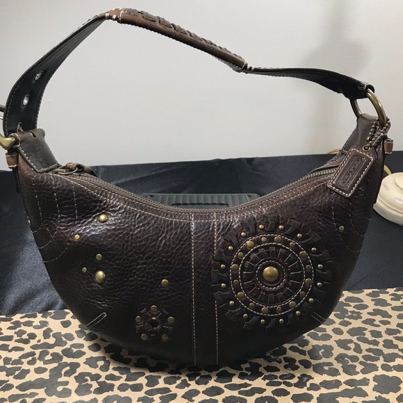 Coach Brown Leather Bag - Picture 1 of 7
